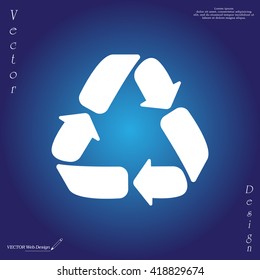 Recycle sign isolated