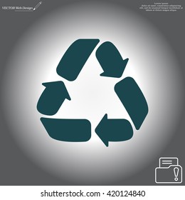 Recycle sign isolated