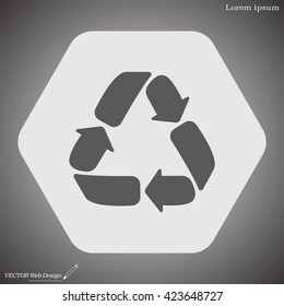 Recycle sign isolated