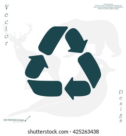 Recycle sign isolated