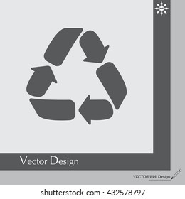 Recycle sign isolated