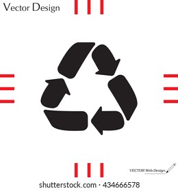 Recycle sign isolated
