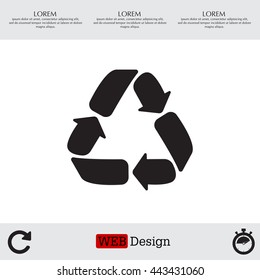 Recycle sign isolated
