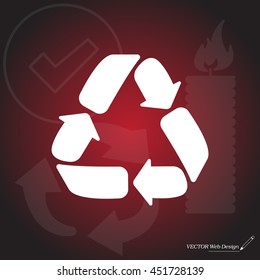 Recycle sign isolated