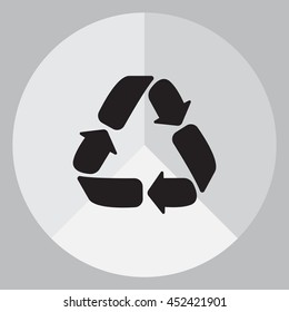Recycle sign isolated