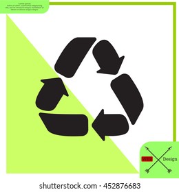 Recycle sign isolated