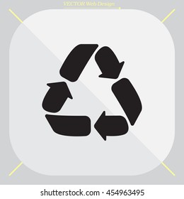 Recycle sign isolated