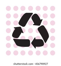 Recycle sign isolated