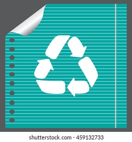 Recycle sign isolated