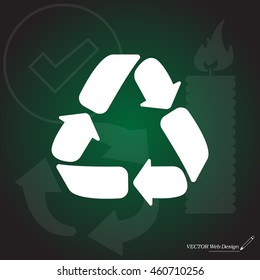 Recycle sign isolated