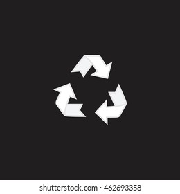 Recycle sign isolated