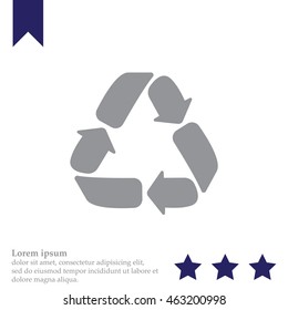 Recycle sign isolated
