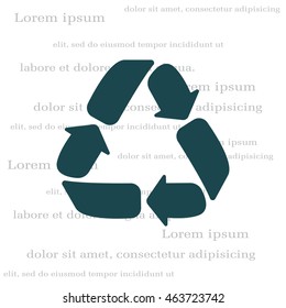 Recycle sign isolated