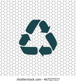 Recycle sign isolated