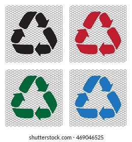 Recycle sign isolated