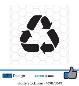 Recycle sign isolated