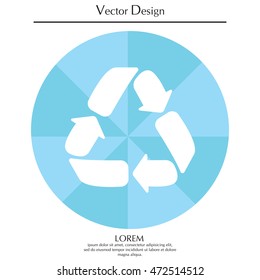Recycle sign isolated