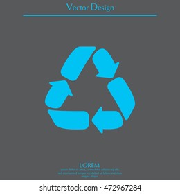 Recycle sign isolated