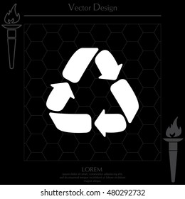 Recycle sign isolated