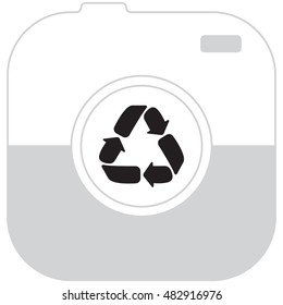 Recycle sign isolated