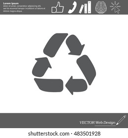 Recycle sign isolated