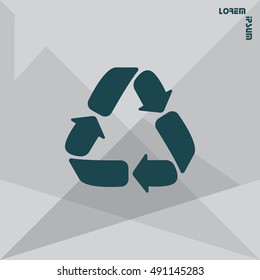 Recycle sign isolated