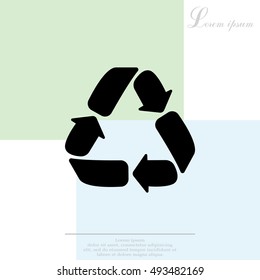 Recycle sign isolated