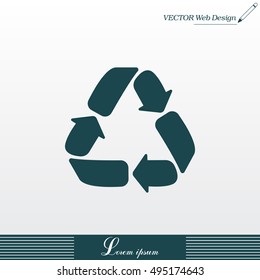 Recycle sign isolated