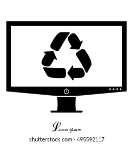 Recycle sign isolated