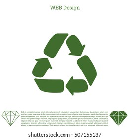 Recycle sign isolated