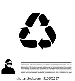 Recycle sign isolated