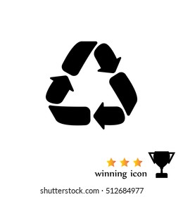 Recycle sign isolated