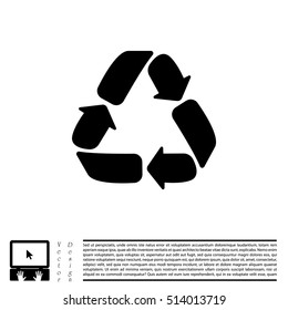 Recycle sign isolated