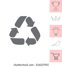 Recycle sign isolated