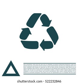 Recycle sign isolated