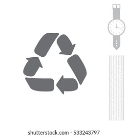 Recycle sign isolated