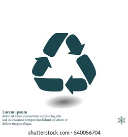 Recycle sign isolated