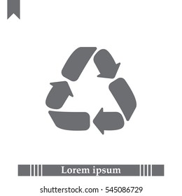 Recycle sign isolated