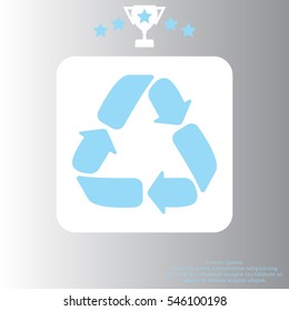 Recycle sign isolated