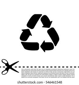 Recycle sign isolated