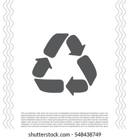 Recycle sign isolated