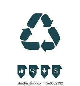 Recycle sign isolated