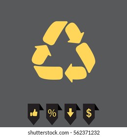 Recycle sign isolated