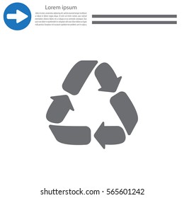 Recycle sign isolated