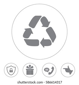 Recycle sign isolated