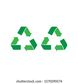 Recycle sign isolated on white background