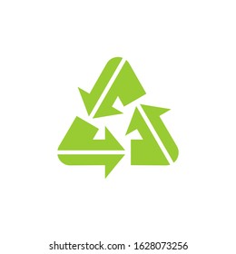 Recycle sign isolated on white background