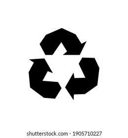 Recycle sign isolated on white background