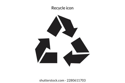 Recycle sign isolated on white background
