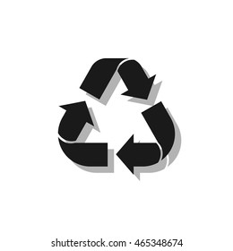 Recycle sign isolated on white background